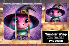 20oz Tumbler Design for Sublimation , Halloween Dino Product Image 1