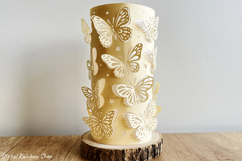 3d butterfly paper lantern template, svg design Product Image 3