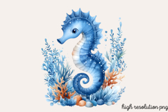Pastel Cute Mermaid Watercolor Clipart PNG Product Image 1