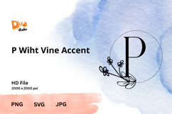 Wiht Vine Accent Monogram Product Image 1