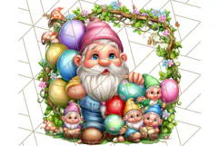 Gnomes at Work Clipart PNG, Cute Gnomes PNG Illustration Product Image 4