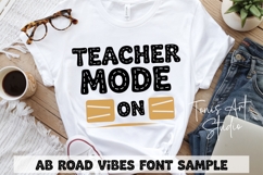 Road Vibes Font | Fun Display Alphabet| Bold &amp; Outline Product Image 7