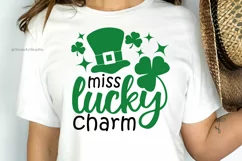 Miss Lucky Charm Svg | Little Miss St Patricks Day Svg Product Image 6