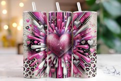 Heart Valentine's Day Tumbler Wrap Sublimation Product Image 1