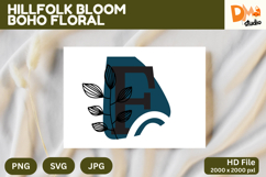 Hillfolk Bloom Boho Floral Monogram Product Image 1
