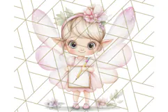 Bookish Fairy PNG Clipart, Whimsical Reading Elements Png Product Image 4