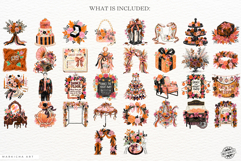 Bridal Autumn Wedding Clipart Product Image 4