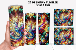 Skinny Tumbler 20oz Wrap Design, Summer Tumble PNG Design Product Image 1