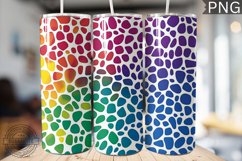 Rainbow Leopard Print Tumbler Wrap - High Quality 300 Dpi Product Image 1