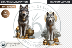 Watercolor Mystic Wols Fantasy Clipart PNG Graphics Product Image 1