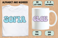 Checkerboard Alphabet Letters &amp; Numbers Clipart PNG 300DPI Product Image 5