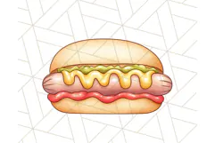 Pastel Summer Treats Clipart PNG, Cute Picnic Fair Food Art Product Image 4