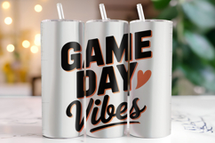 Game Day Vibes Tumbler Wrap | Sublimation | Tumblers Product Image 1