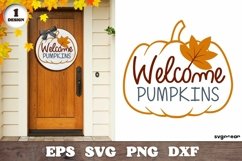 Autumn Round Signs | Svg Bundle | Door Hangers Product Image 3