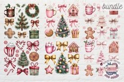 Christmas Coquette Bow Bundle Sublimation 51 PNG T-shirt Product Image 2