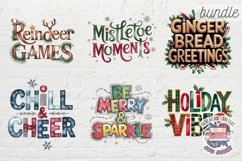 Christmas Clipart Quotes BUNDLE 79 PNG festive Holiday Product Image 2