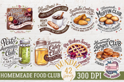 Homemade Food Club Quotes Sublimation Bundle 42 PNG Product Image 2