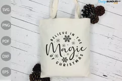 Christmas SVG / Believe In The Magic Of Christmas SVG Design Product Image 3