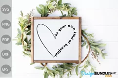 Be Your Own Kind Of Beautiful with Heart SVG Design Product Image 3