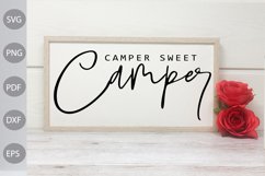 Camper Sweet Camper SVG, Camping SVG Design Product Image 2