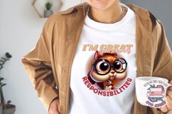 Funny Sarcasm Sublimation design PNG Quote Animal Product Image 3