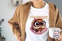 Funny Sarcasm Sublimation design PNG Quote Animal Product Image 3
