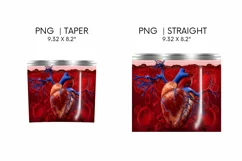 Heart Tumbler Sublimation | Skinny 20 oz | Halloween Product Image 3