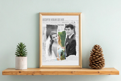 Wedding Paper Cut Photo Template Product Image 1