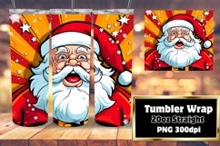 Santa Claus Pop Xmas Fizz 20oz Tumbler Wrap Product Image 1