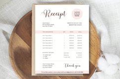 Editable Receipt Canva Template - 5 Color Choices Product Image 3