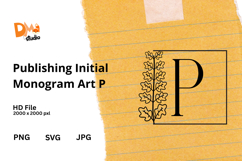 Publishing Initial Monogram Art Product Image 1