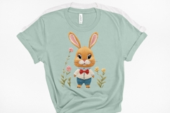 Bunny Faux Embroidery Png Sublimation 3 Product Image 1