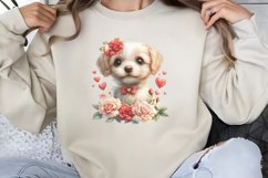 Valentine Dog Clipart PNG Product Image 1