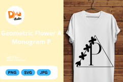 Geometric Flower Monogram Product Image 1