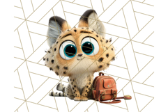 Cute Safari Animal Clipart with Jungle Accessories Png Product Image 4