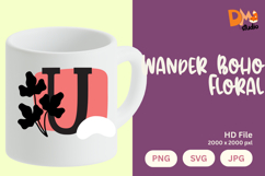 Wander Boho Floral Monogram Product Image 1
