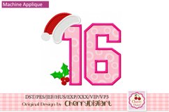 Christmas Santa Numbers machine embroidery bundle 2312C Product Image 4