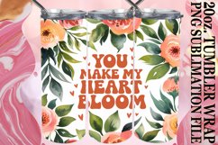 Unique horizons 20oz tumbler wrap, Flower Quote Product Image 1