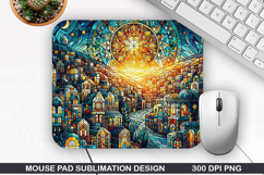Mouse Pad Sublimation, Jesus Mouse Pad PNG Design Product Image 1