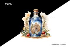 Greece summer clipart, Mediterranean Food Clipart Product Image 1