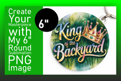 Vibrant Round Design Coaster Template , Father's Day Product Image 1