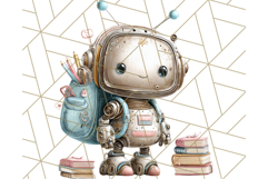 Robot Clipart, Soft Realistic Full Body Robot PNG Images Product Image 4