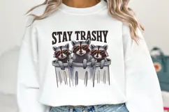 Stay Trashy SVG Design | Quotes| Raccoon Svg Product Image 1