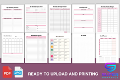 All-In-One Ultimate Life &amp; Wellness Planner Canva Bundle KDP Product Image 6