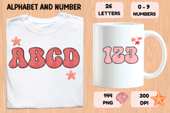Summer Alphabet &amp; Numbers PNG Clipart Doodle Letters 300 DPI Product Image 6