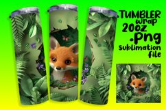 Cute and Funny 3D Animal Wall Tumbler Wrap Product Image 1