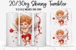 Valentine's Day Skinny Tumbler - Sublimation Tumbler Design Product Image 1