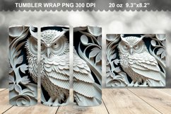 3D Owl Tumbler Sublimation Bundle - 3D Owl Tumbler Wrap Product Image 7