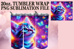 Gentle breezes 20oz tumbler wrap, Cat Product Image 1