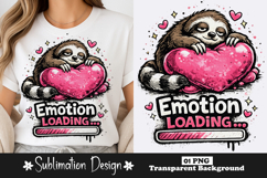 Emotion Loading Sloth Sublimation PNG Product Image 1